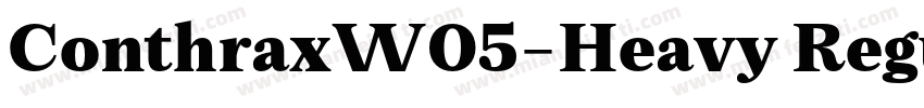 ConthraxW05-Heavy Regular字体转换